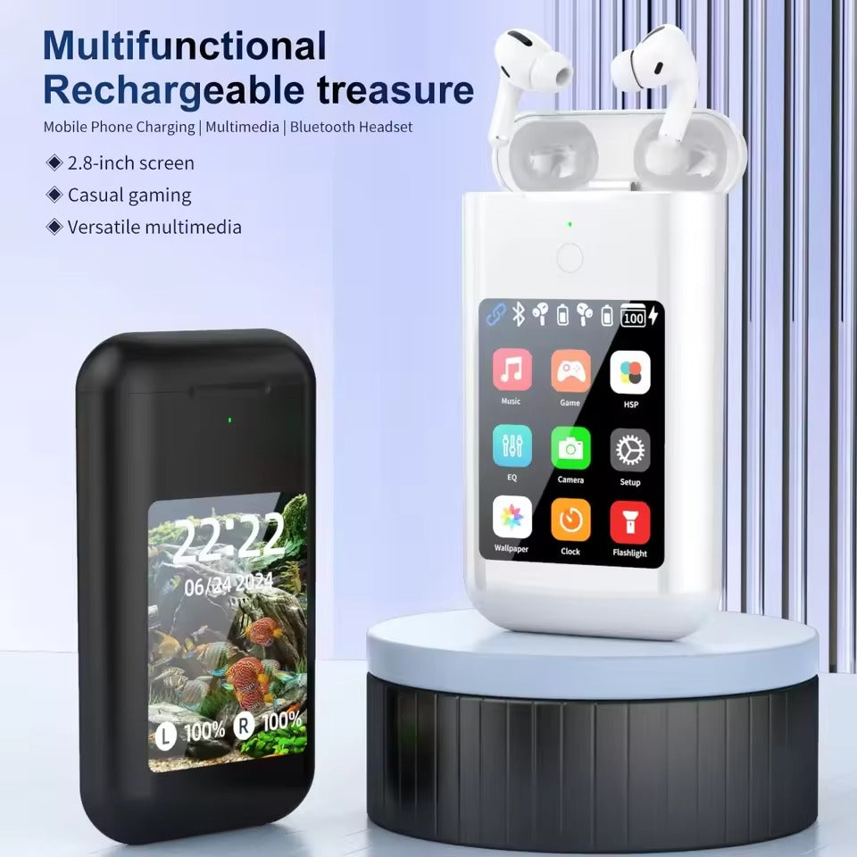 5 in 1 Powerbank + Earbuds